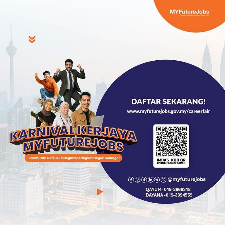 KARNIVAL TEMUDUGA MYFUTUREJOBS SEMPENA HARI BELIA NEGARA 2025 PERINGKAT NEGERI SELANGOR