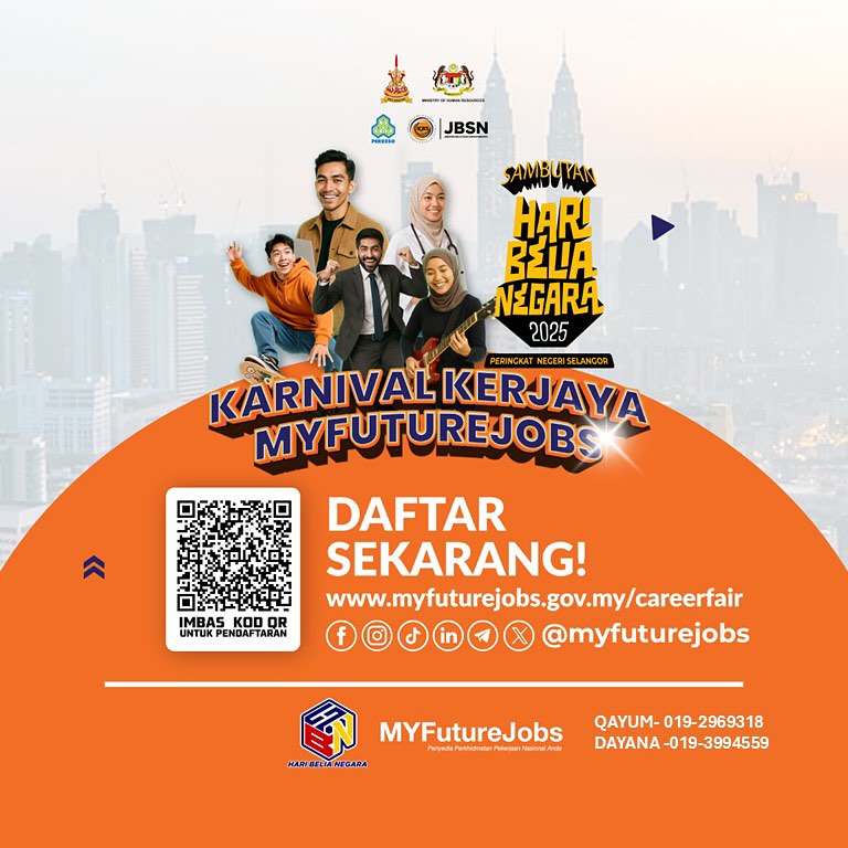 KARNIVAL TEMUDUGA MYFUTUREJOBS SEMPENA HARI BELIA NEGARA 2025 PERINGKAT NEGERI SELANGOR