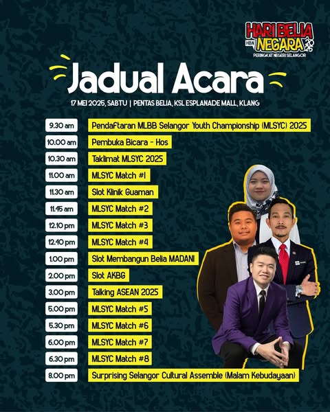 INI HARINYA, SAMBUTAN HARI BELIA NEGARA 2025 NEGERI SELANGOR