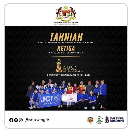 TAHNIAH JUNIOR CHAMBER INTERNATIONAL BANDAR KLANG!