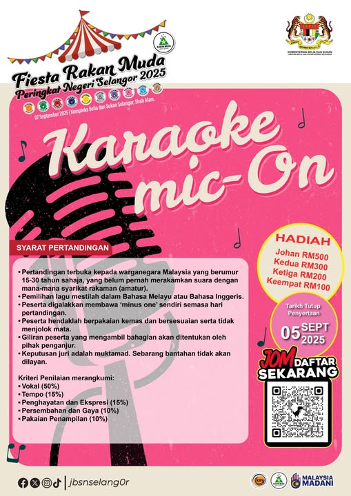 KARAOKE MIC-ON@ FIESTA RAKAN MUDA NEGERI SELANGOR