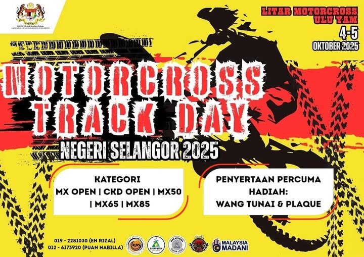 PENYERTAAN UNTUK MOTOCROSS TRACK DAY