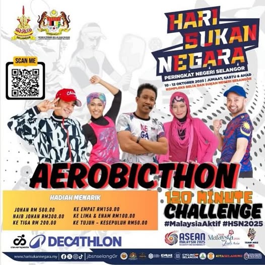 AEROBICTHON CHALLENGE – 2 JAM NON-STOP!