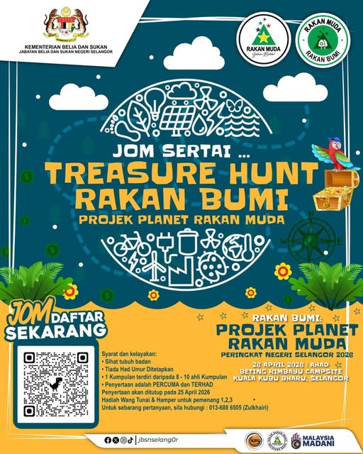 TREASURE HUNT RAKAN BUMI: PROJEK PLANET RAKAN BUMI RAKAN MUDA PERINGKAT NEGERI SELANGOR 2026