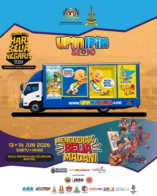 SAMBUTAN HARI BELIA NEGARA 2026 (PERINGKAT SELANGOR) & UPIN IPIN STORE ON WHEELS!