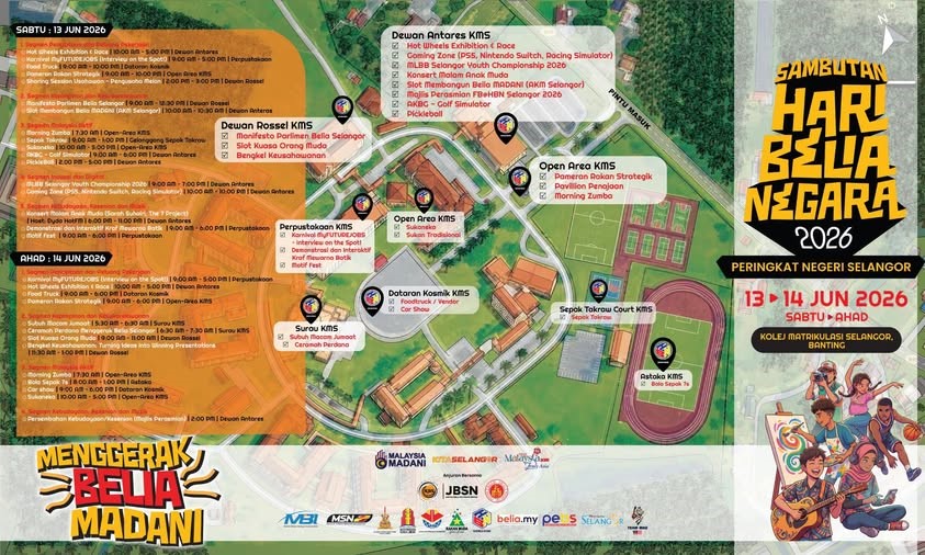 LAYOUT SAMBUTAN HARI BELIA NEGARA (HBN2026) PERINGKAT NEGERI SELANGOR