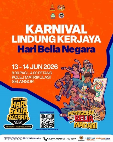 KARNIVAL LINDUNG KERJAYA SEMPENA HARI BELIA NEGARA 2026 ✍️ 