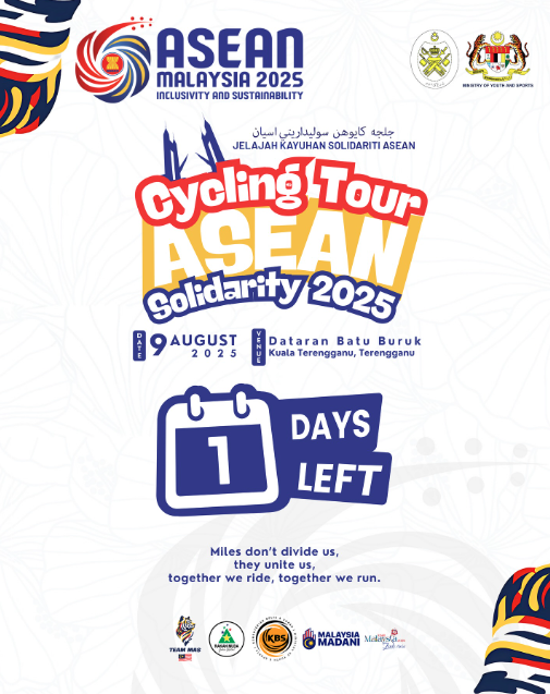 1 HARI LAGI SEBELUM CYCLING TOUR ASEAN SOLIDARITY 2025 BERMULA!