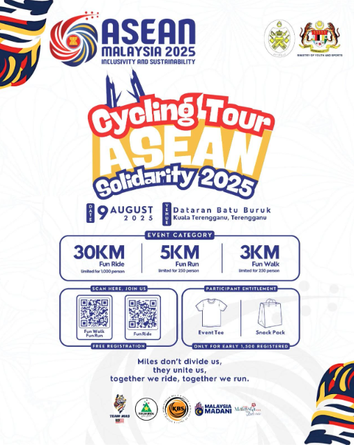 THE MINISTRY OF YOUTH AND SPORTS PRESENTS THE CYCLING TOUR (ASEAN SOLIDARITY) 2025