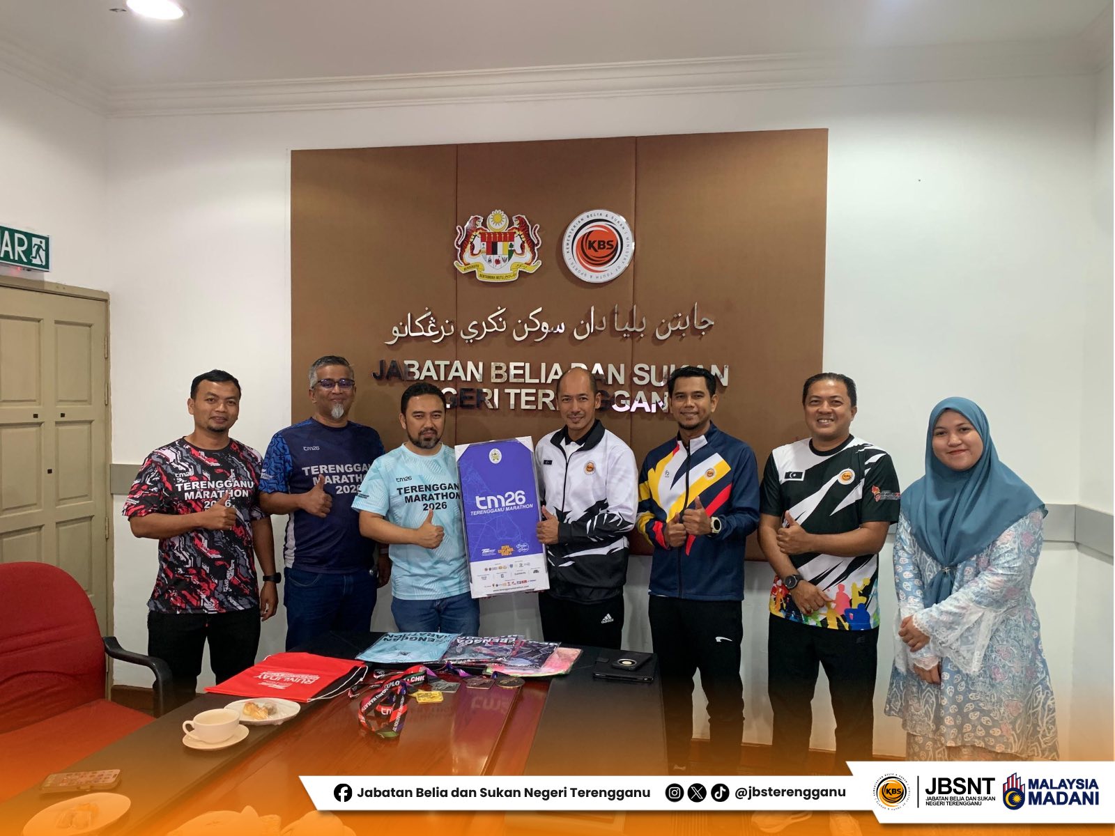 KUNJUNGAN HORMAT KELAB ORAHRAGA ALAM SINERGI KE JABATAN BELIA DAN SUKAN NEGERI TERENGGANU
