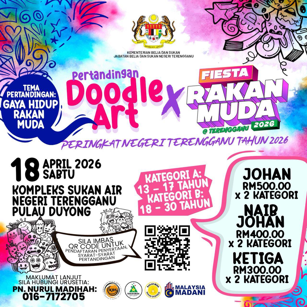 HEBAHAN PERTANDINGAN DOODLE ART X FIESTA RAKAN MUDA @ TERENGGANU 2026