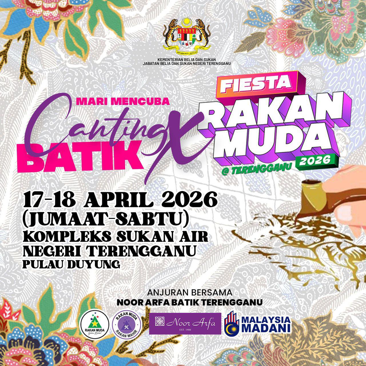 HEBAHAN MARI MENCUBA CANTING BATIK X FIESTA RAKAN MUDA 2026