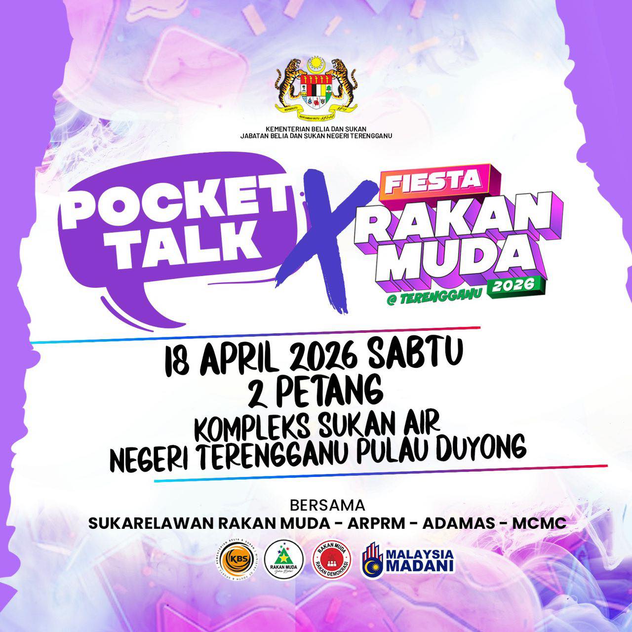 HEBAHAN POCKET TALK X FIESTA RAKAN MUDA @ TERENGGANU 2026
