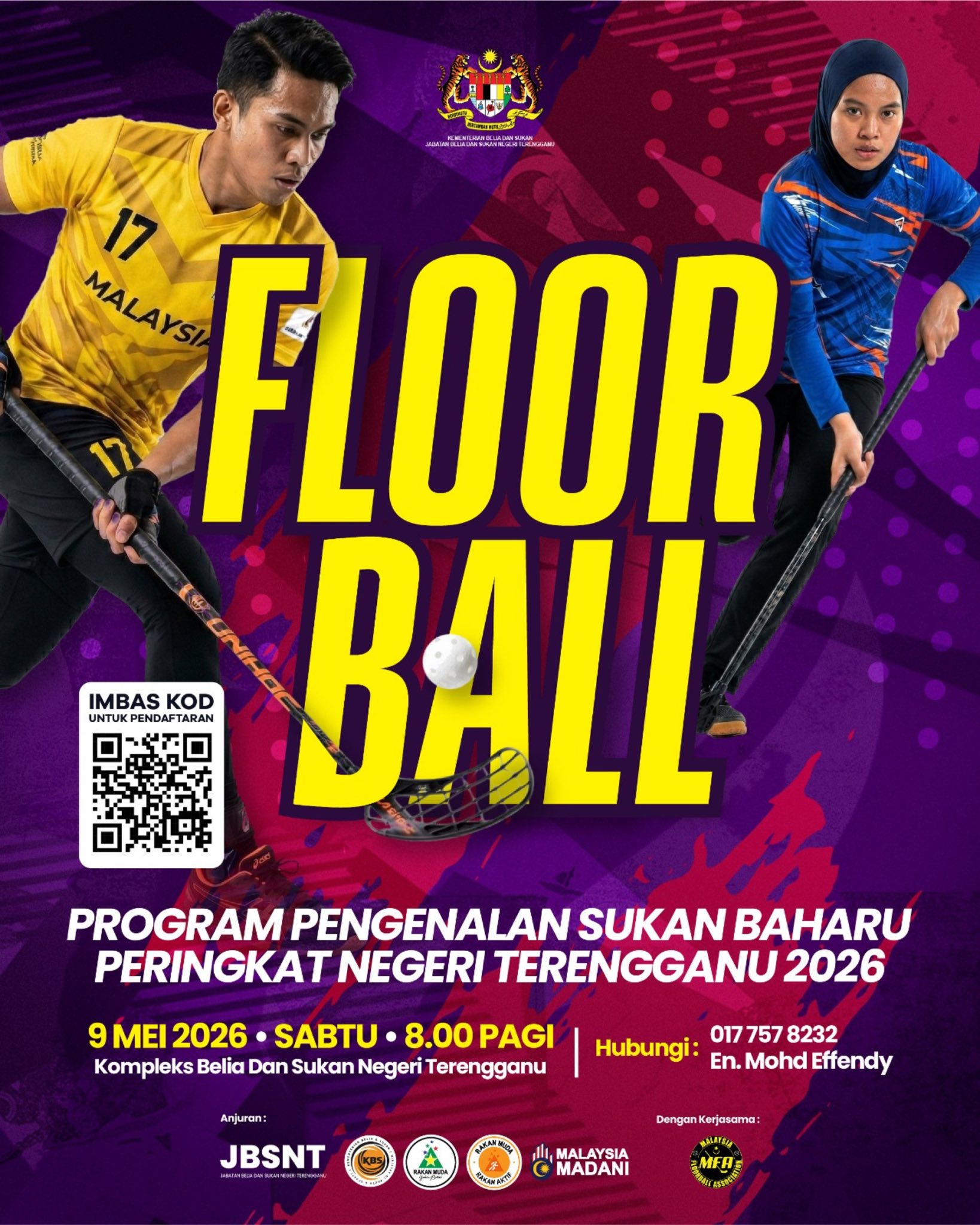 JOM CUBA SUKAN BARU! FLOORBALL