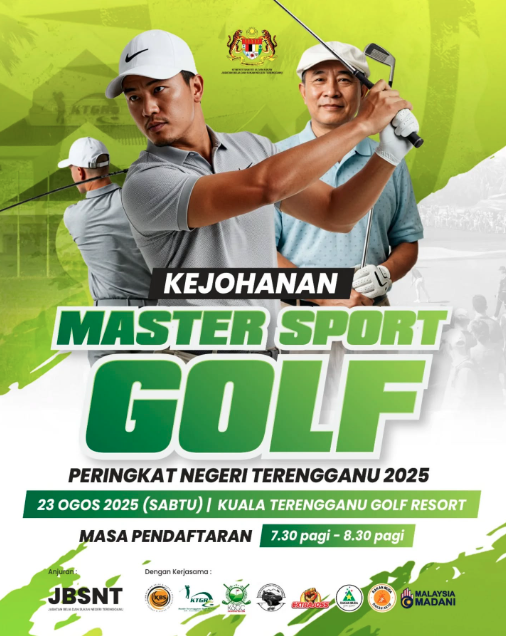 PENDAFTARAN KEJOHANAN MASTER SPORTS GOLF PERINGKAT NEGERI TERENGGANU 2025 KINI DIBUKA!