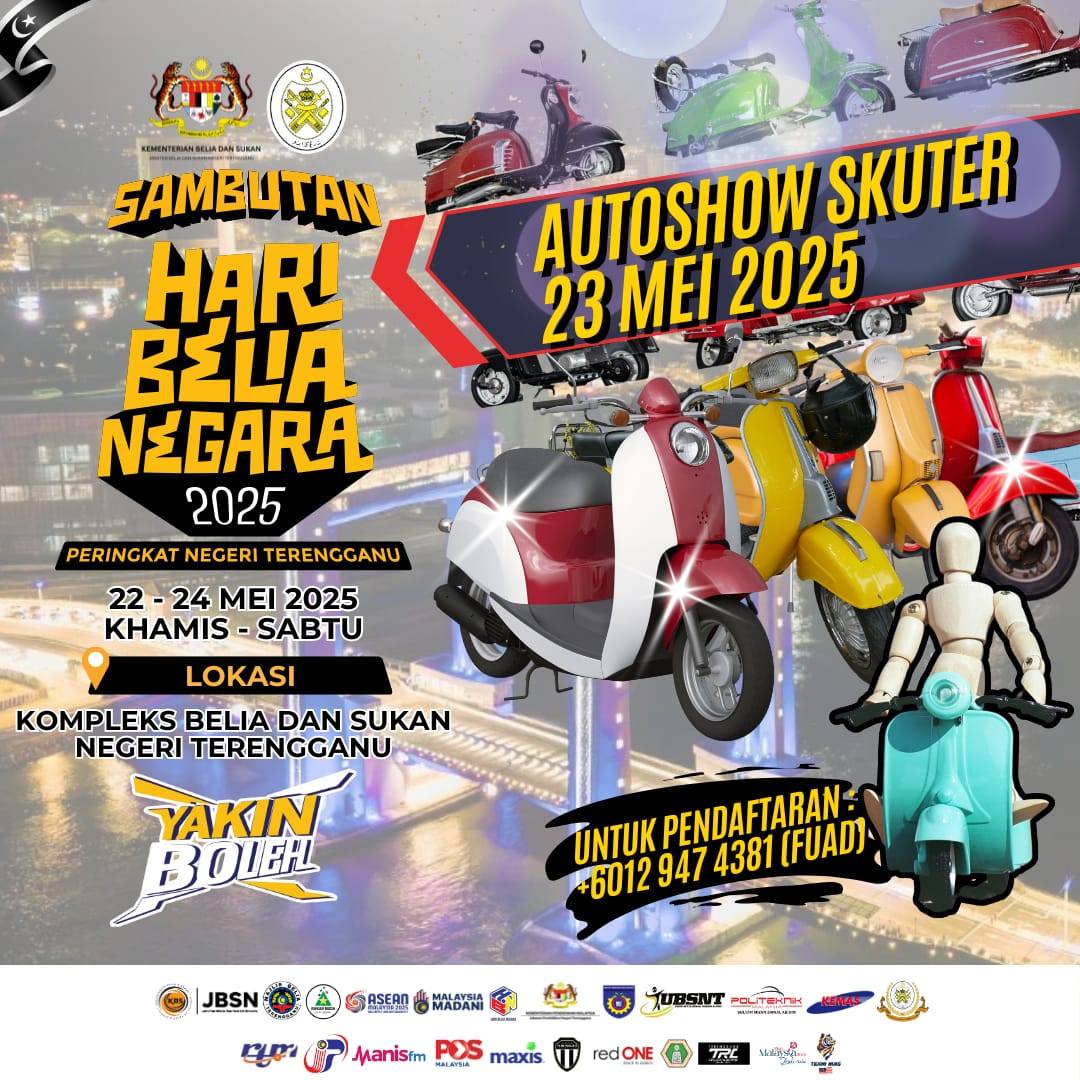 AUTOSHOW MOTOR SEMPENA SAMBUTAN HARI BELIA NEGARA PERINGKAT NEGERI TERENGGANU 2025