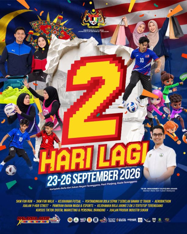 2 HARI LAGI! MALAYSIA AKTIF X HSN 2026!