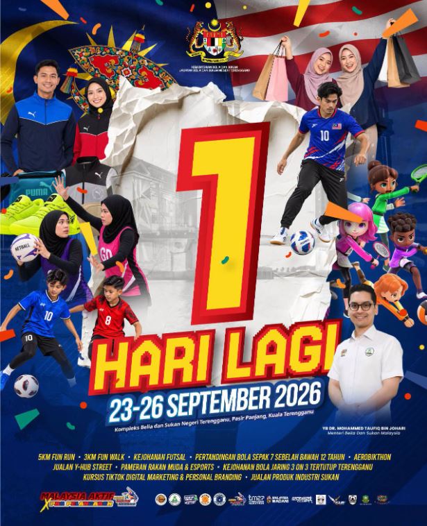 1 HARI LAGI BAKAL MENGGEGARKAN TERENGGANU