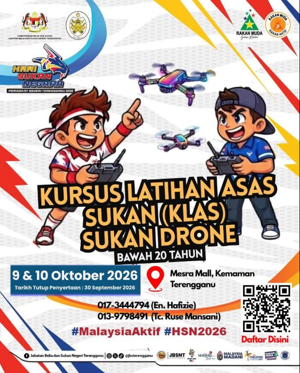 KURSUS LATIHAN ASAS SUKAN (KLAS) – SUKAN DRONE