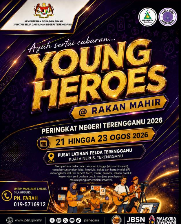 AYUH SERTAI CABARAN PROGRAM YOUNG HEROES @ RAKAN MAHIR PERINGKAT NEGERI TERENGGANU 2026!