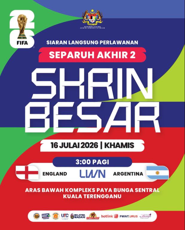 TAYANGAN SKRIN BESAR LED PIALA DUNIA FIFA 2026 