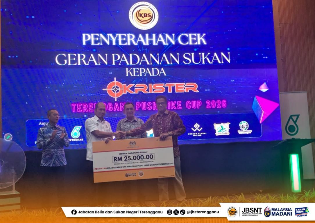 MAJLIS PENYERAHAN CEK CURA TERENGGANU PUSH BIKE CUP 2026