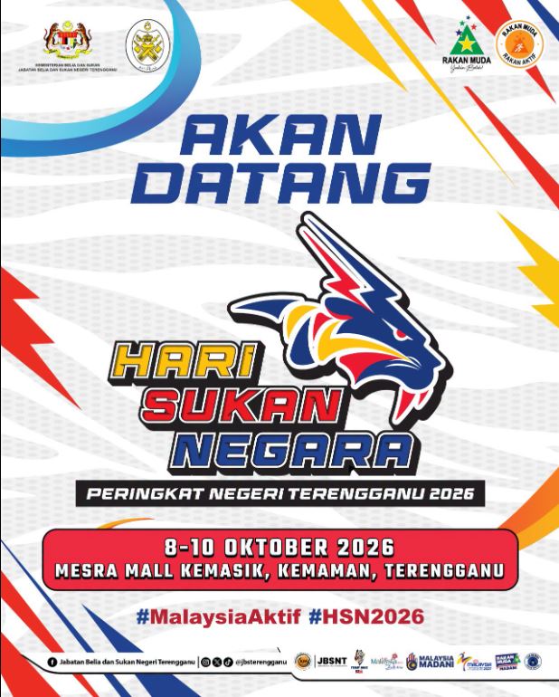 TERENGGANU, JOM GEGARKAN HARI SUKAN NEGARA 2026!