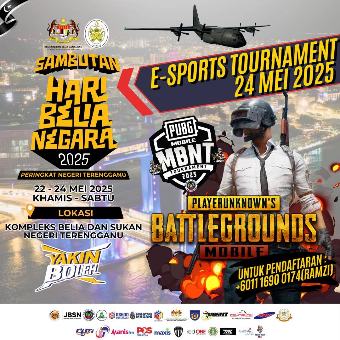 PROGRAM E-SPORTS TOURNAMENT SEMPENA SAMBUTAN HARI BELIA NEGARA PERINGKAT NEGERI TERENGGANU 2025
