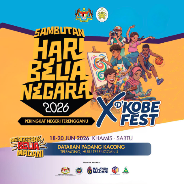 JOM MERIAHKAN SAMBUTAN HARI BELIA NEGARA 2026 PERINGKAT NEGERI TERENGGANU!