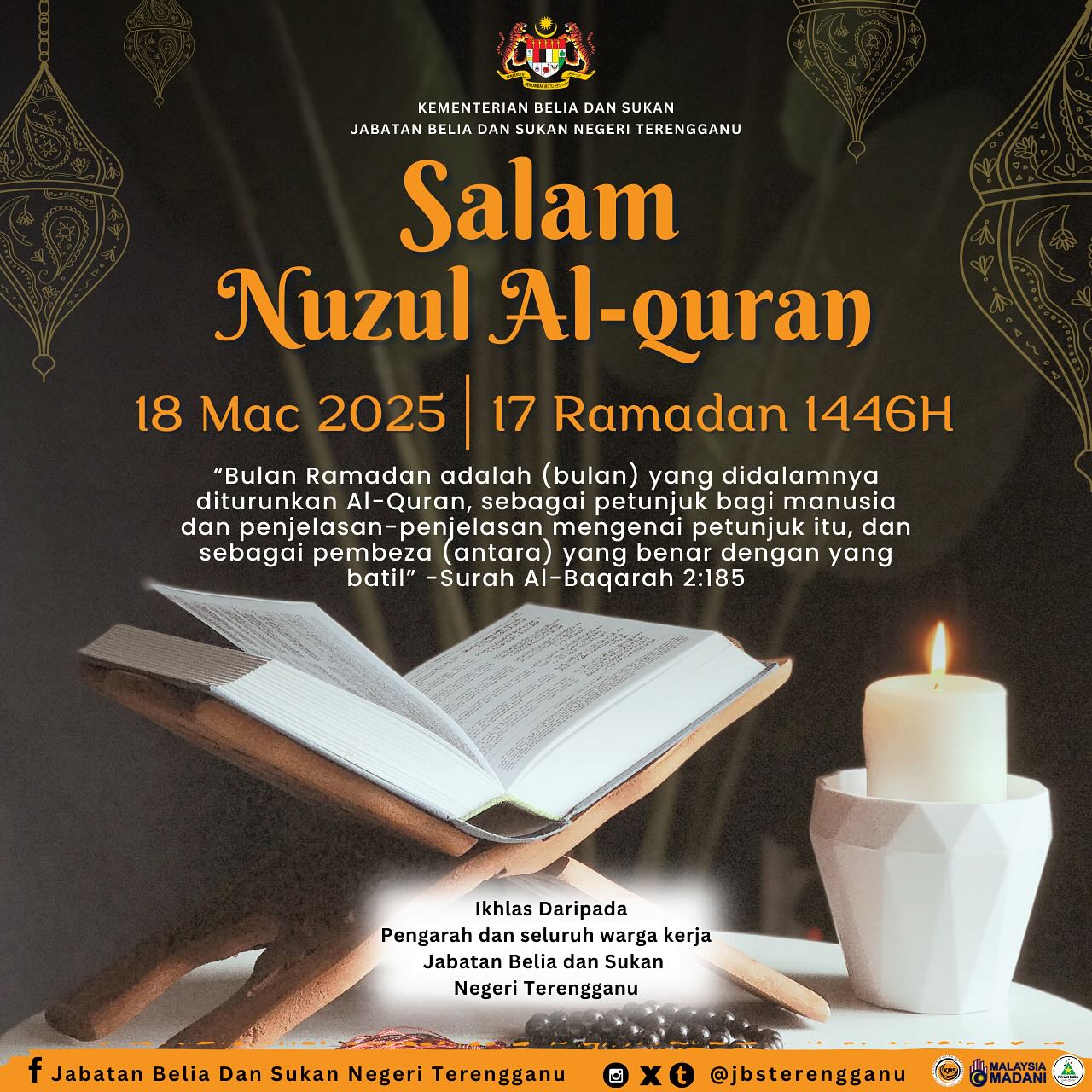 SALAM NUZUL AL-QURAN 17 RAMADAN 1446H