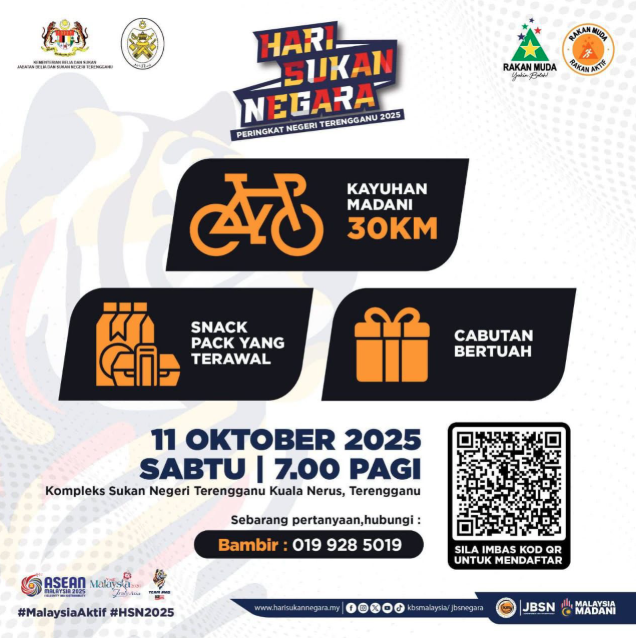 HEBAHAN ACARA KAYUHAN MADANI SEMPENA HARI SUKAN NEGARA PERINGKAT NEGERI TERENGGANU 2025