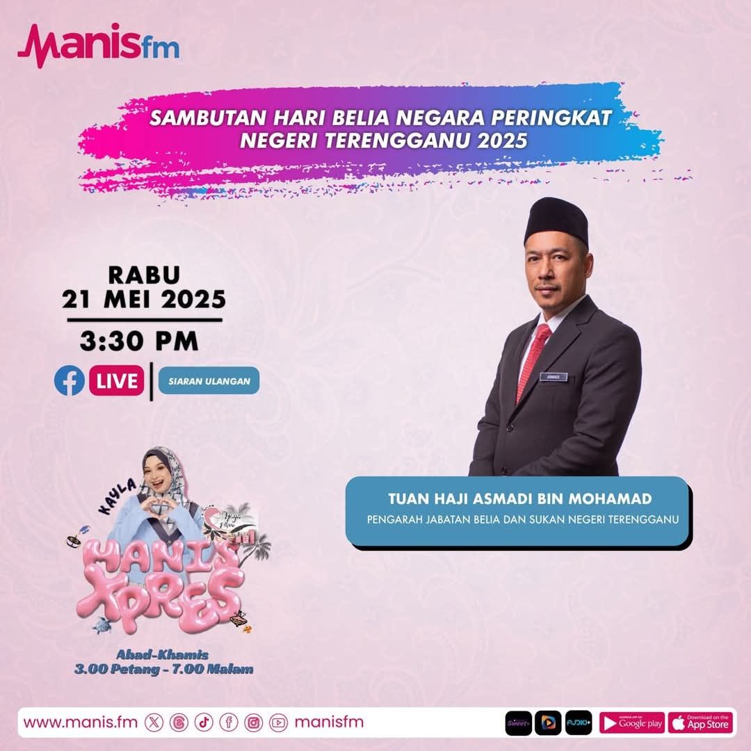 LIVE KONTI MANIS FM  SEMPENA SAMBUTAN HARI BELIA NEGARA TERENGGANU 2025 