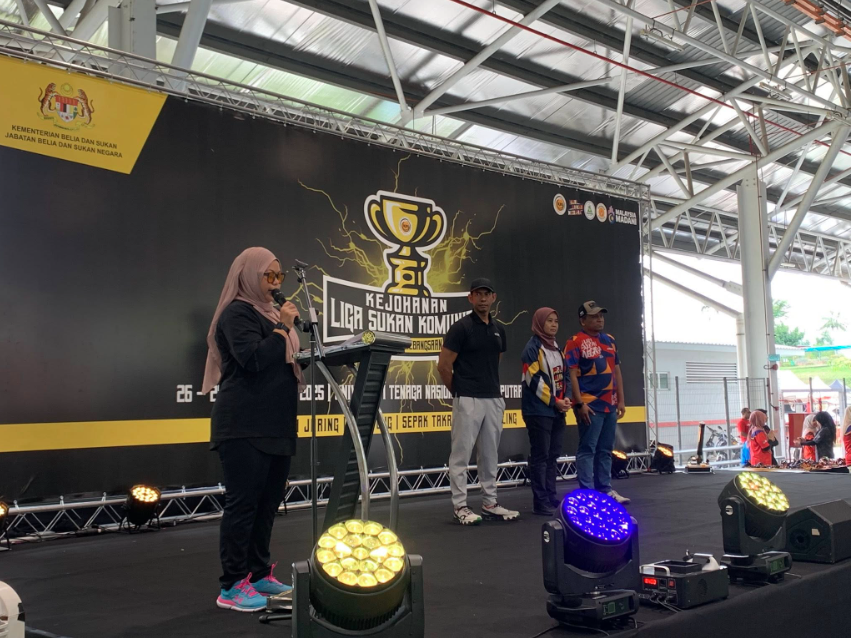 LIGA SUKAN KOMUNITI PERINGKAT KEBANGSAAN 2025 MELABUHKAN TIRAINYA