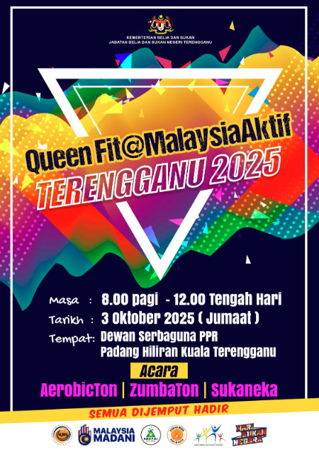 JOM AEROBIK DAN ZUMBA DI QUEEN FIT@ MalaysiaAktif !